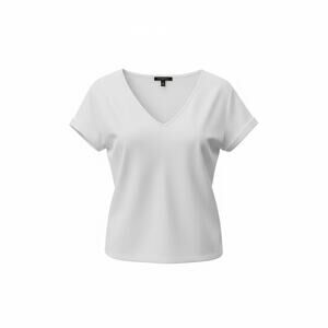 Banana Republic White V-Neck T-Shirt Women’s XS (0–2) Short Sleeve Classic Tee